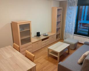 Sala d'estar de Apartament de lloguer en Oviedo  amb Parquet, Traster i Moblat