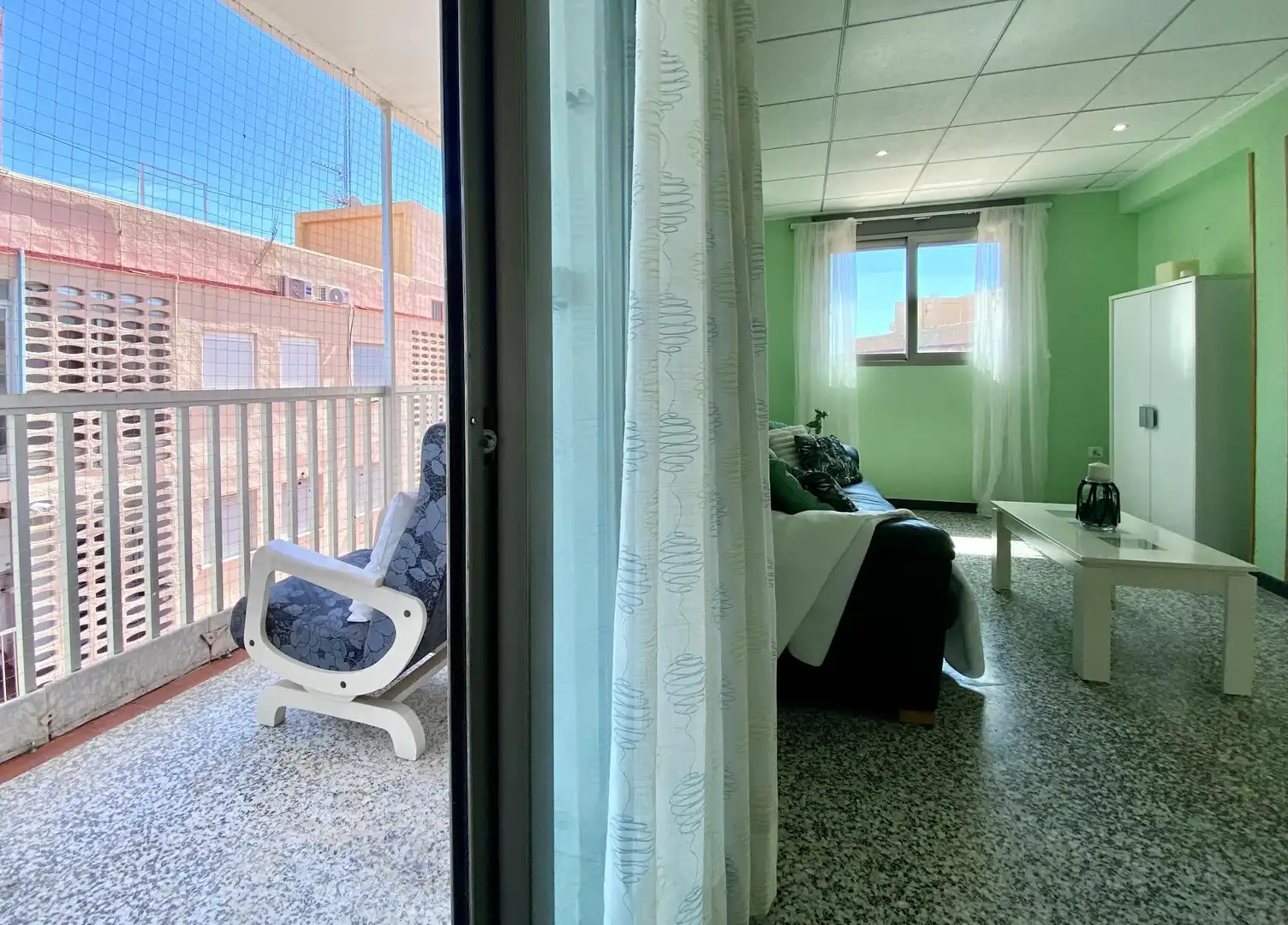 Bedroom of Flat for sale in La Pobla de Farnals  with Air Conditioner, Private garden and Balcony