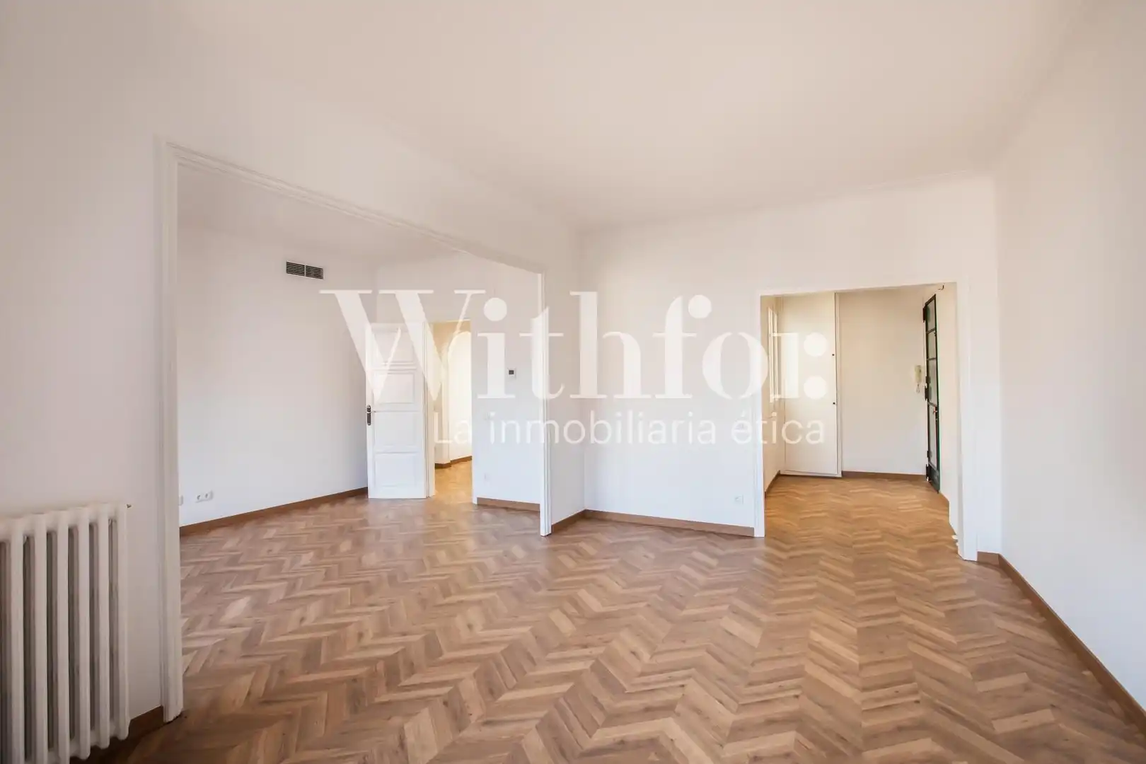 Sala de estar de Piso de alquiler en Barcelona con Aire acondicionado, Calefacción y Parquet