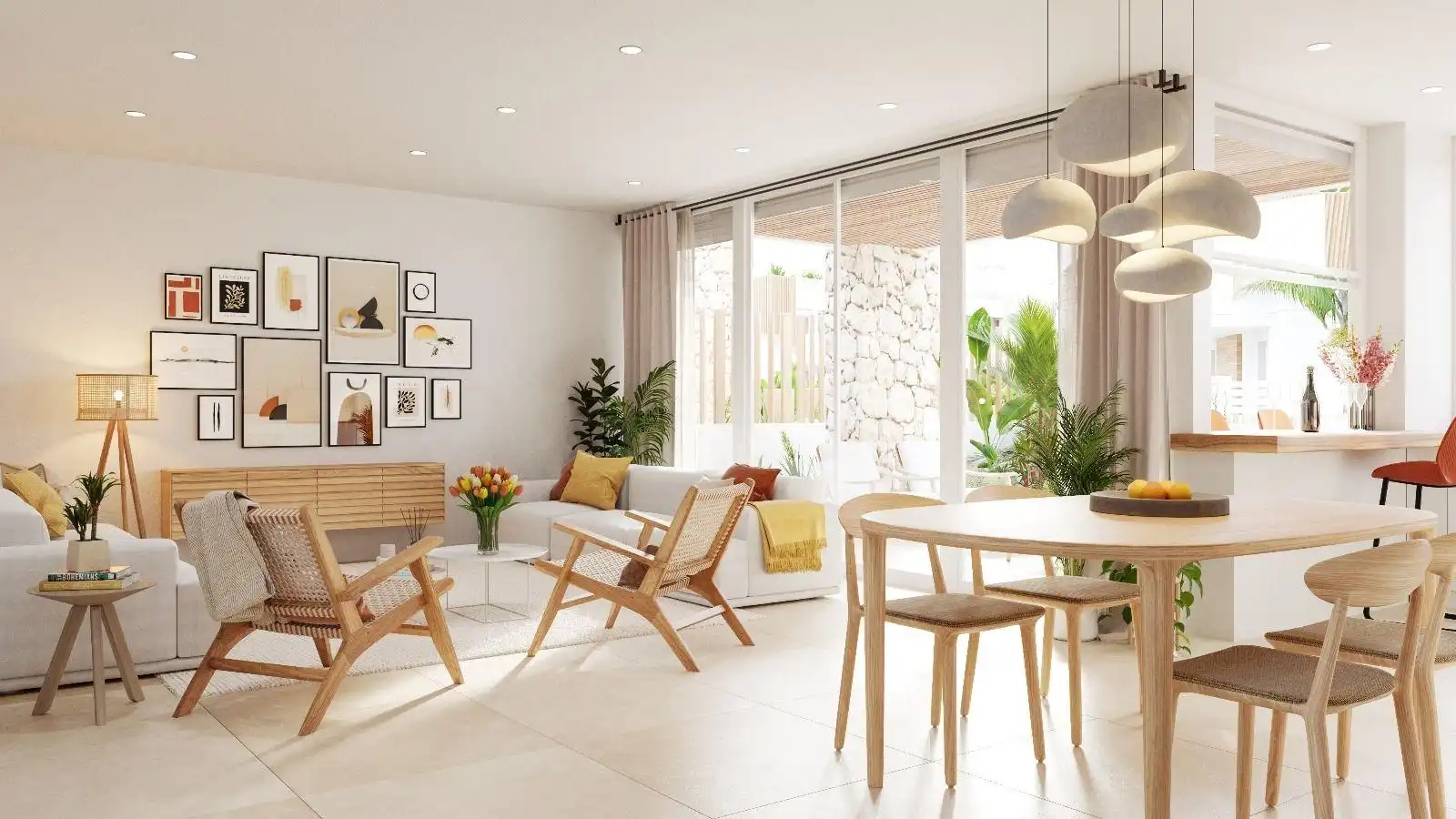 Sala de estar de Apartamento en venta en Pulpí con Jardín privado, Terraza y Balcón