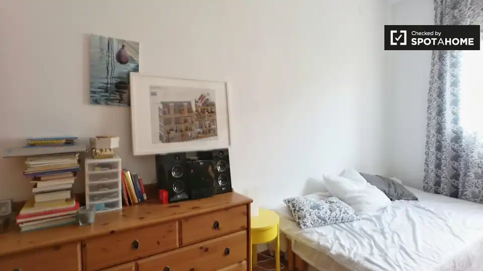 Habitación de Piso para compartir en Barcelona con Aire acondicionado, Calefacción y Amueblado