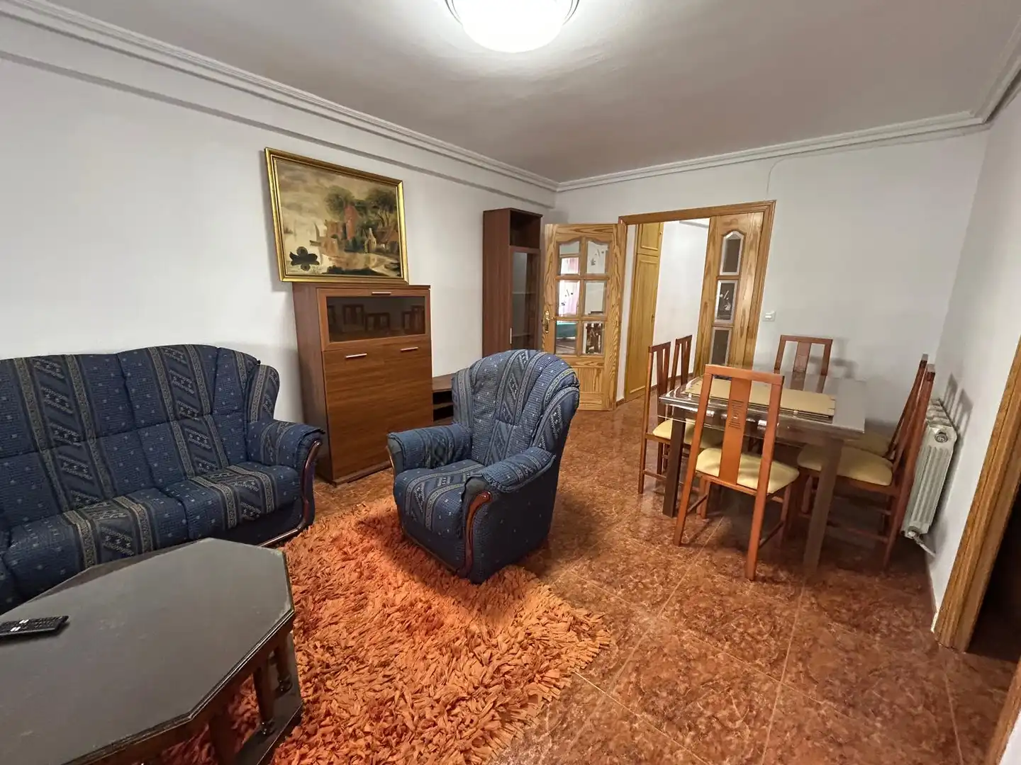 Sala de estar de Piso en venta en Ciudad Real con Calefacción, Terraza y Amueblado