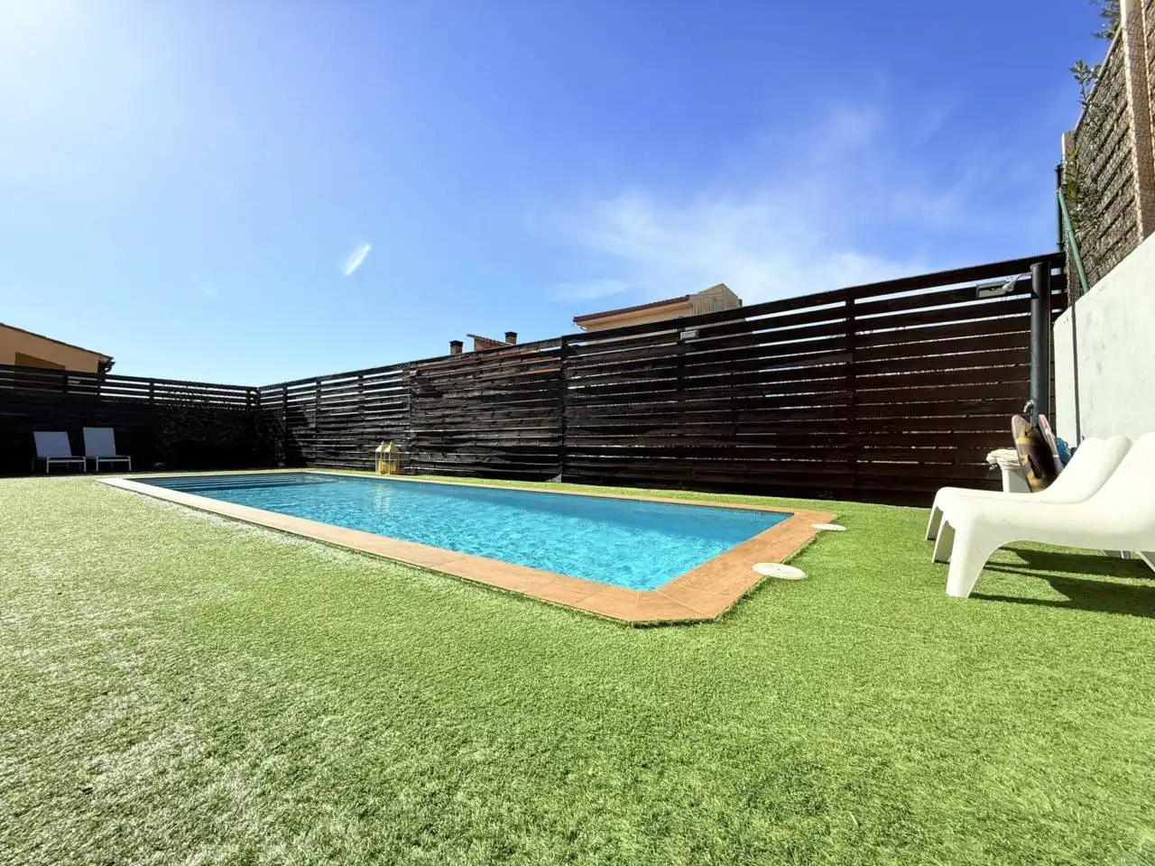 Swimming pool of Houses for sale in Santa Maria de Palautordera  with Air Conditioner, Heating and Terrace