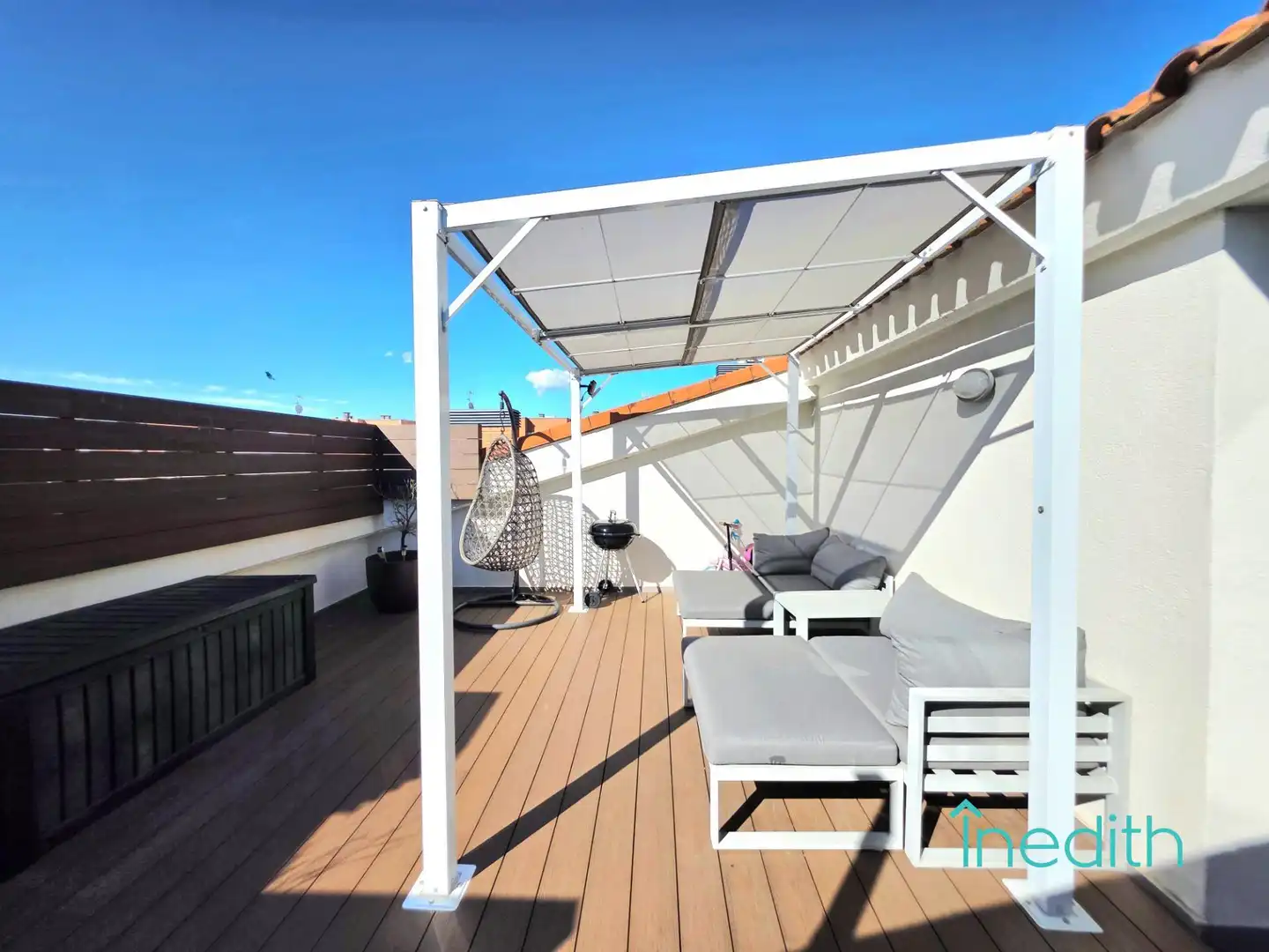 Terrace of Flat for sale in Castelldefels  with Air Conditioner, Heating and Private garden