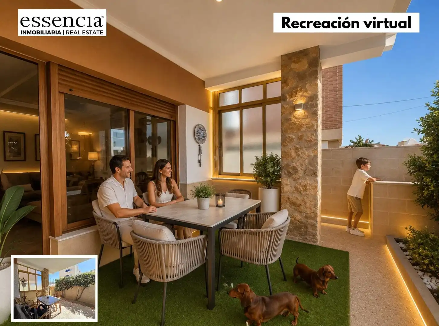 Terrace of Houses for sale in Piles  with Air Conditioner, Private garden and Terrace