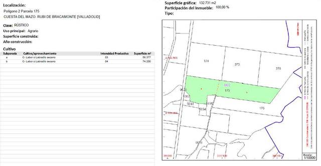 Terreno en Venta en N/A, -1 en Rubí de Bracamonte