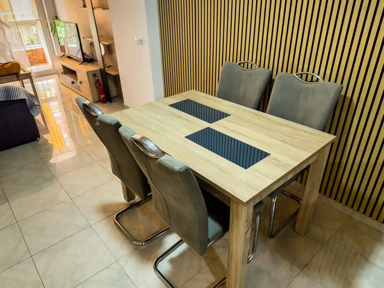 Dining room of Flat for sale in Canals  with Air Conditioner and Balcony