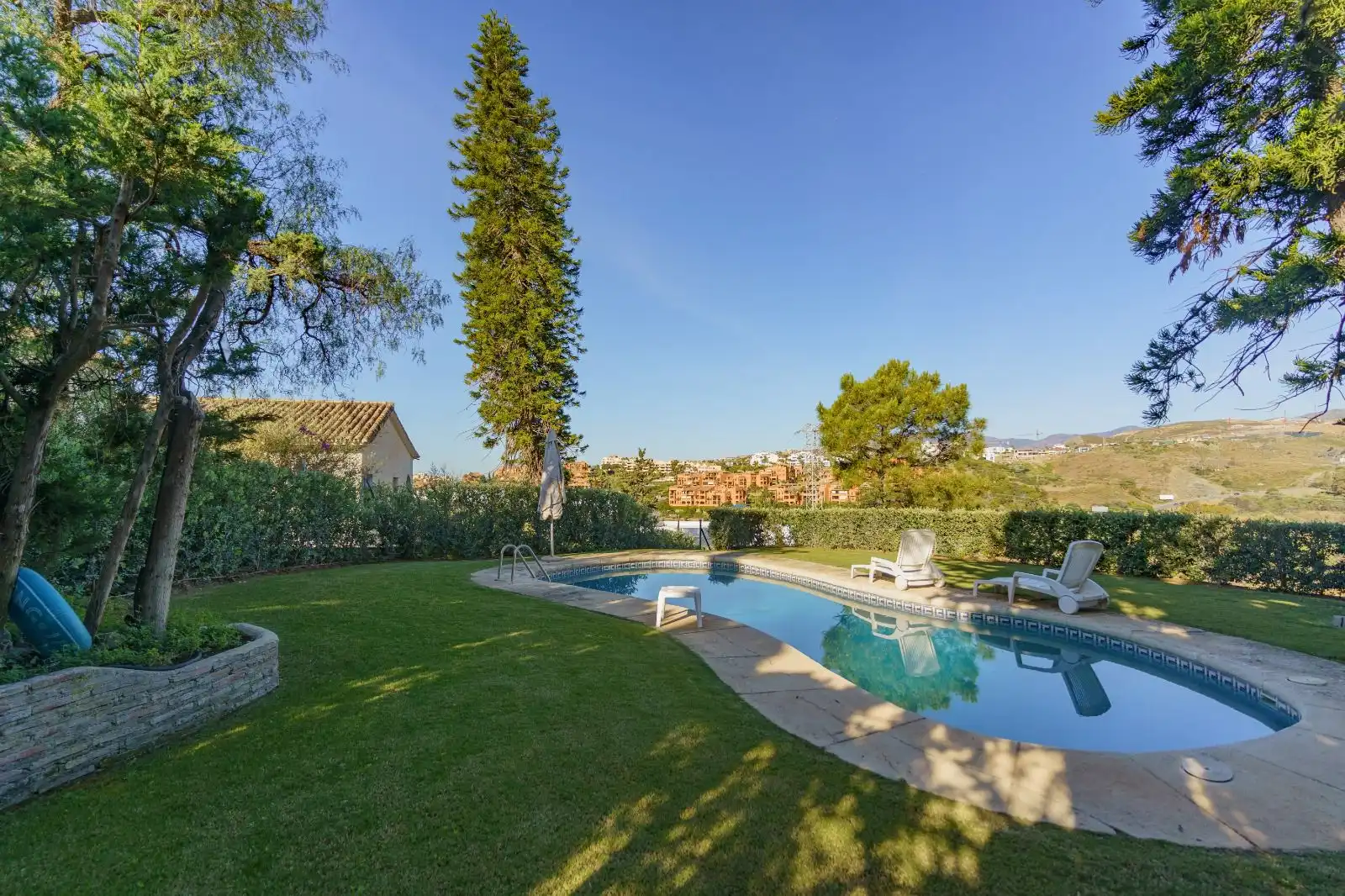 Swimming pool of Houses for rent in Marbella  with Air Conditioner, Heating and Parquet flooring