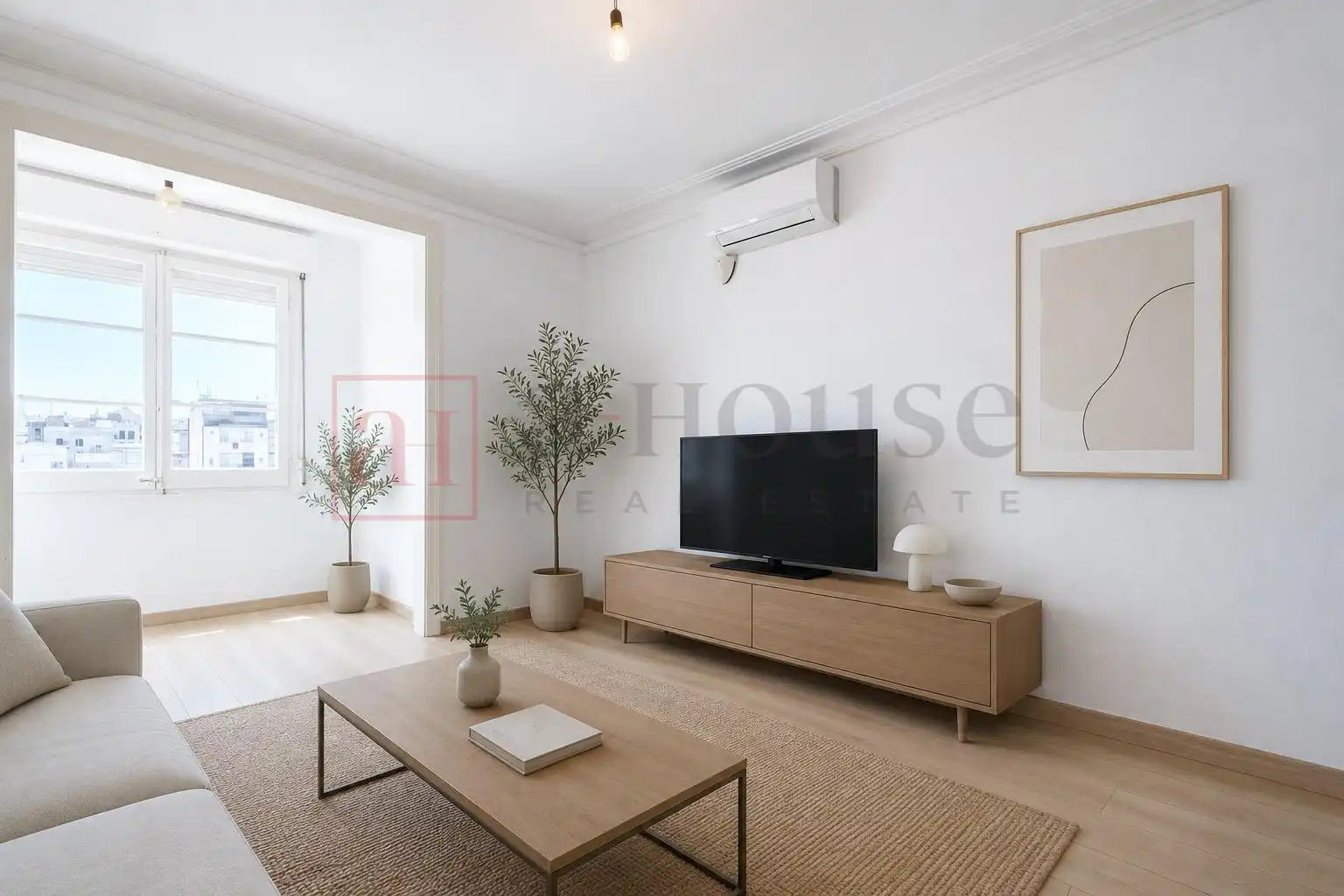 Living room of Flat for sale in Barcelona  with Air Conditioner and Heating