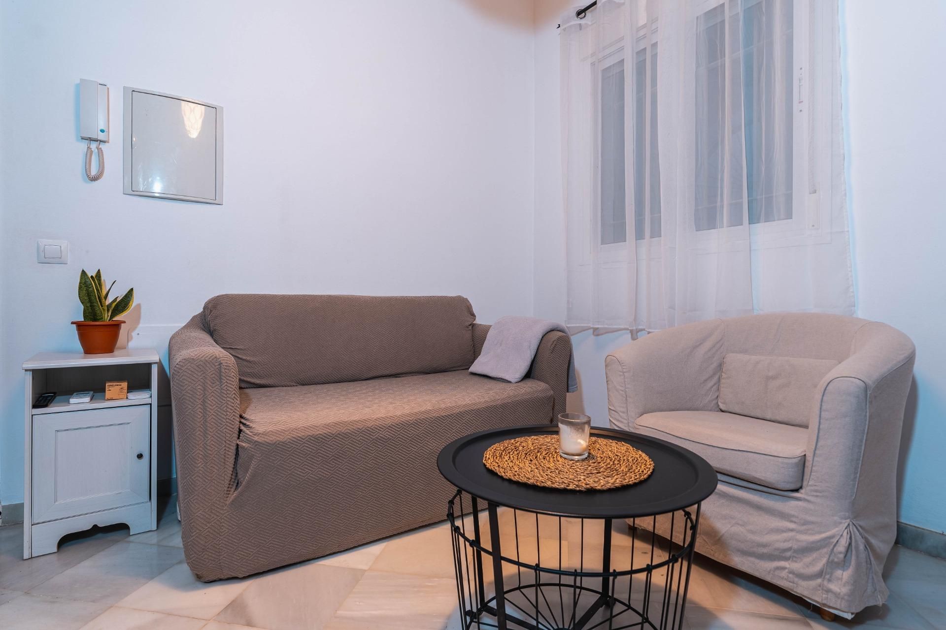 Living room of Duplex for sale in  Sevilla Capital  with Air Conditioner