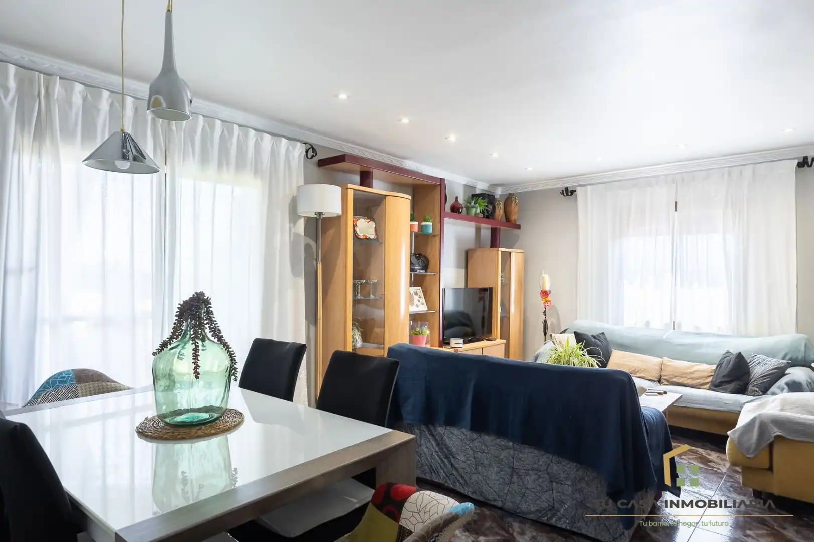 Living room of Flat for sale in Badalona  with Air Conditioner, Heating and Terrace