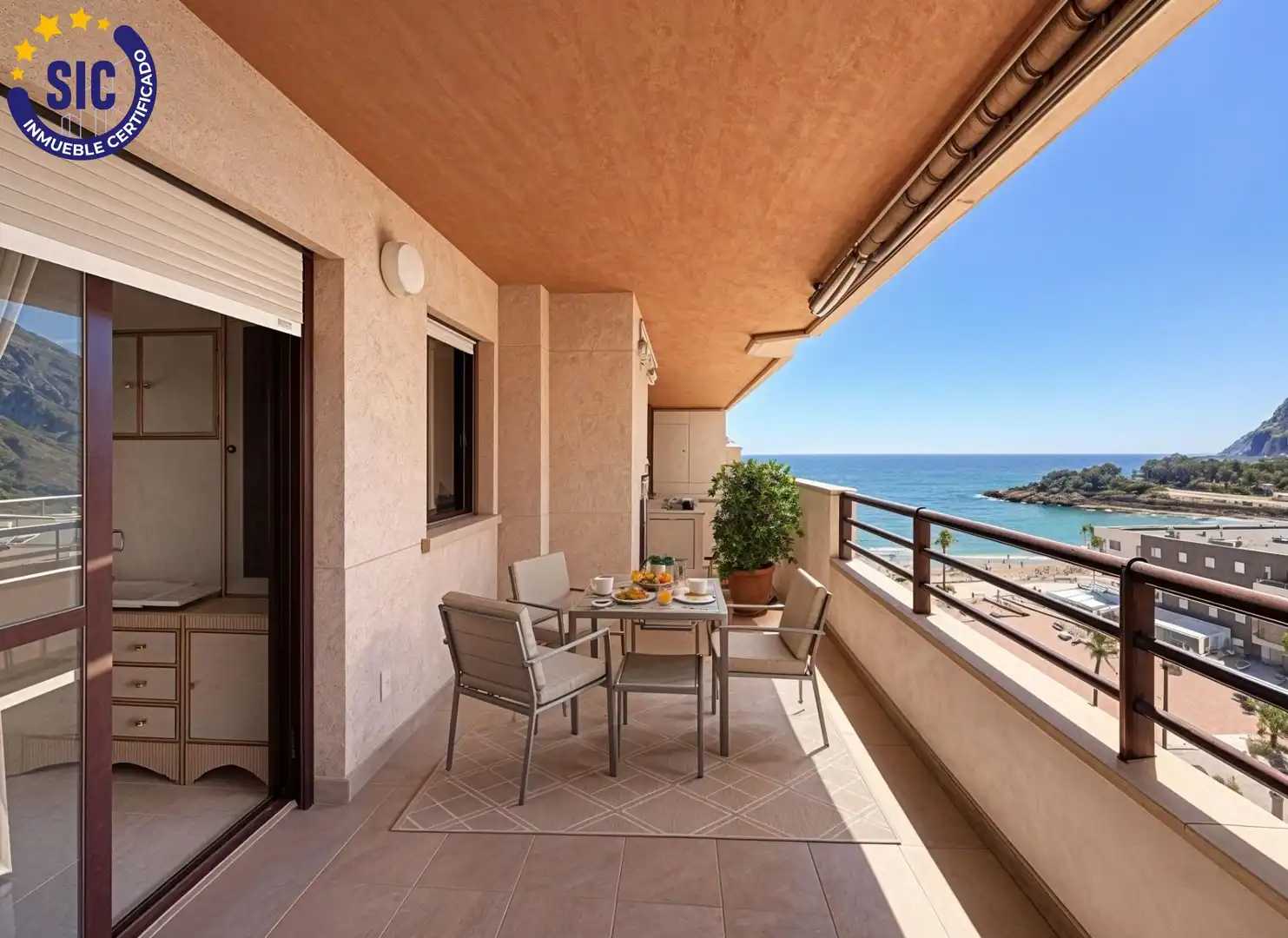 Terrassa de Apartament en venda en Calpe / Calp amb Calefacció, Terrassa i Piscina comunitària