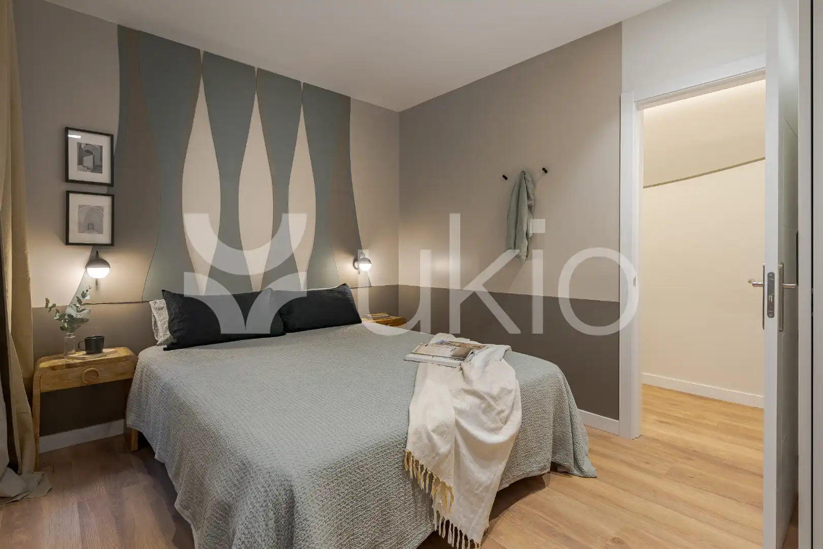 Schlafzimmer von Wohnungen zur Miete in Madrid mit Klimaanlage, Heizung und Möbliert