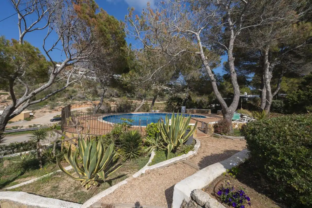 Piscina de Casa adosada en venda en Sant Josep de sa Talaia amb Aire condicionat, Calefacció i Jardí privat