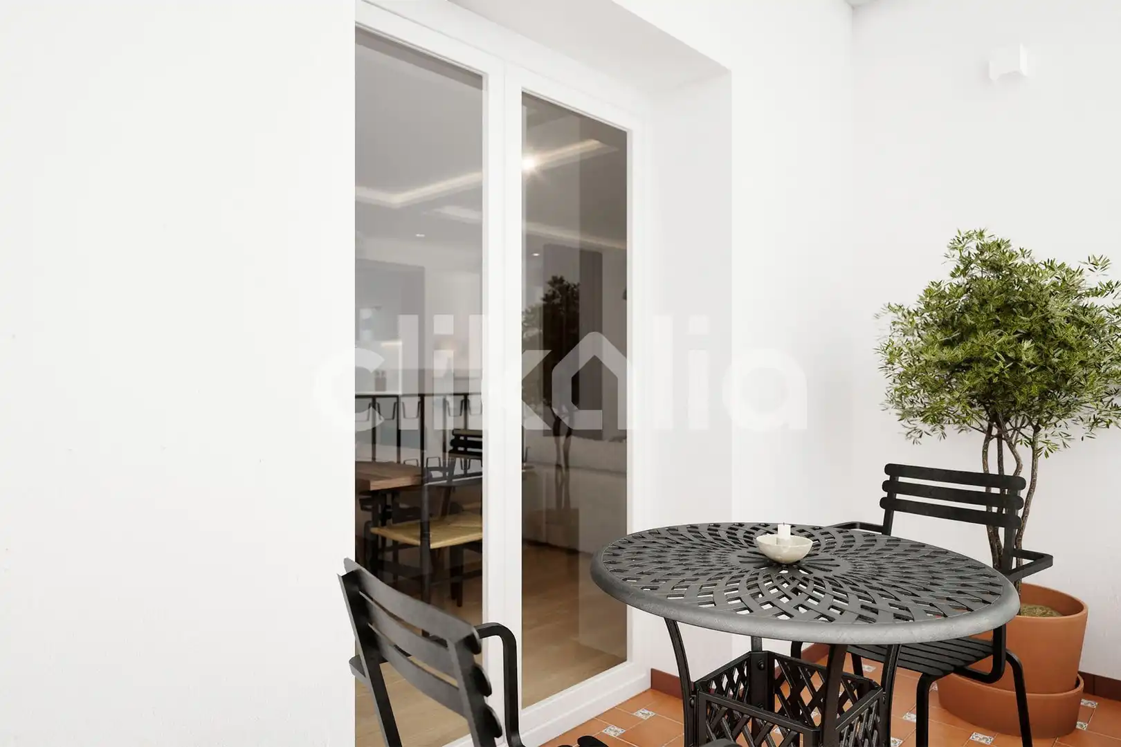 Balcony of Flat for sale in Sevilla  with Air Conditioner, Private garden and Terrace