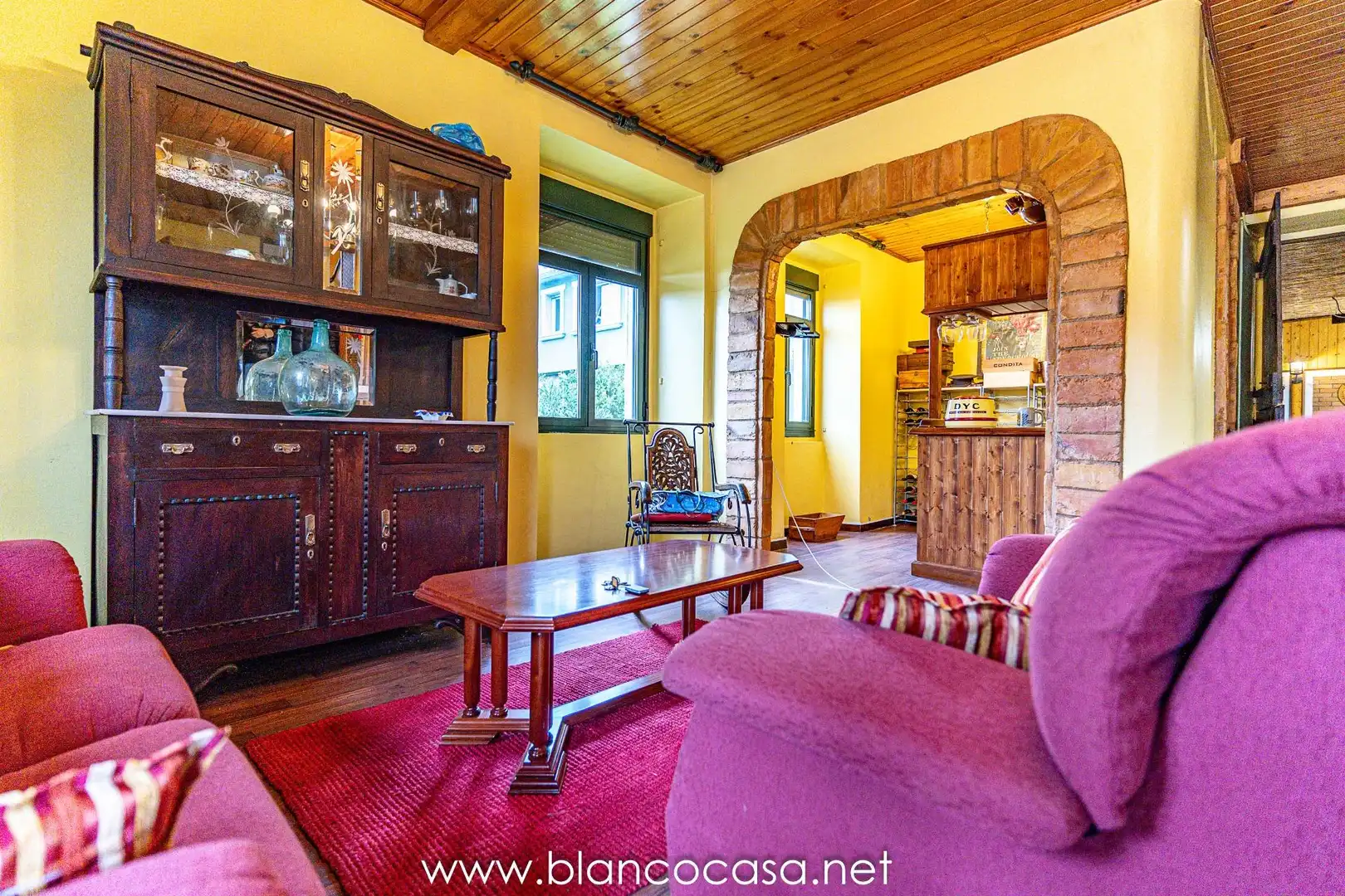 Living room of Houses for sale in Coristanco  with Private garden, Storage room and Furnished