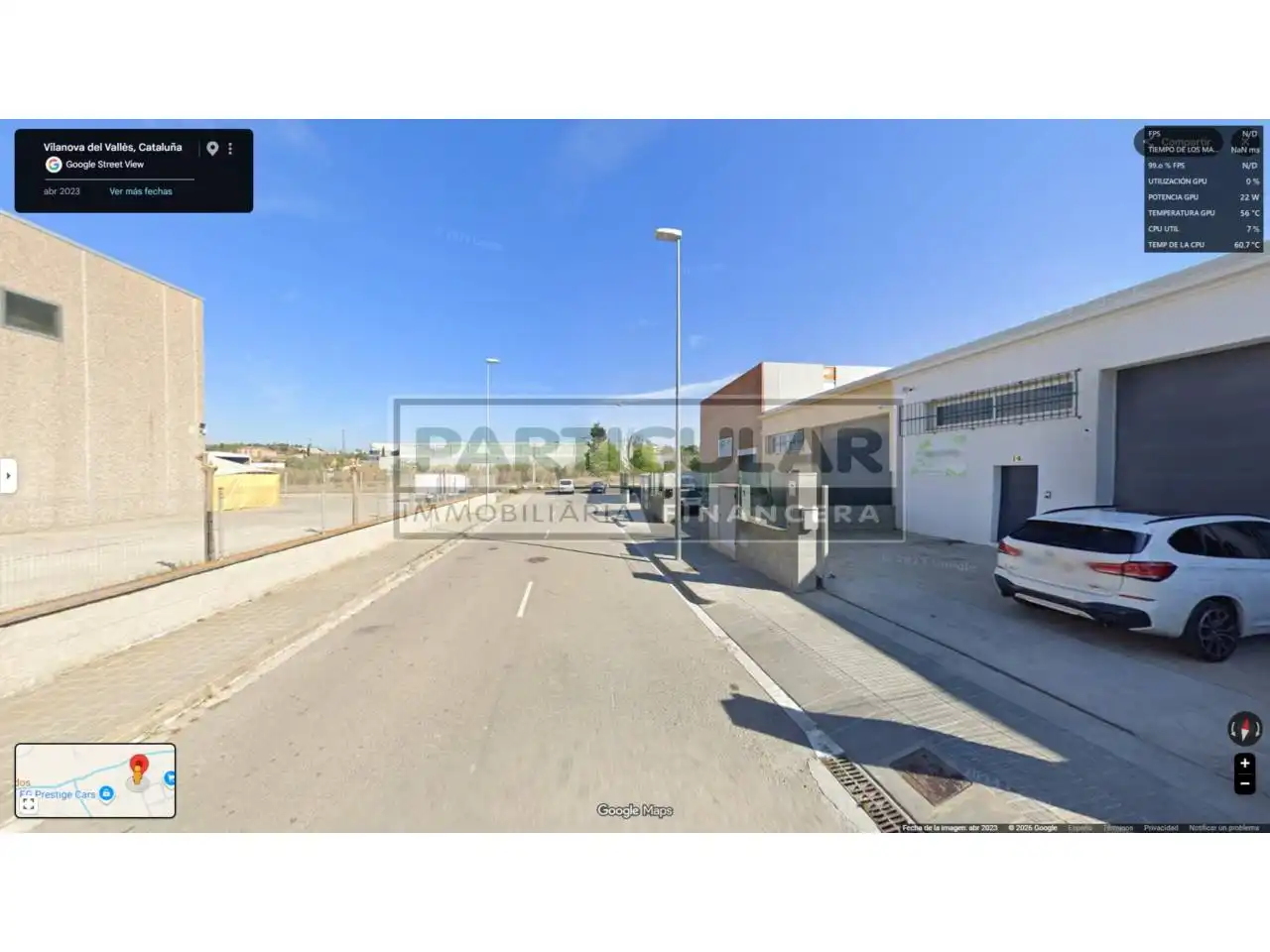 Außenansicht von Fabrikhallen zur Miete in Vilanova del Vallès mit Alarm