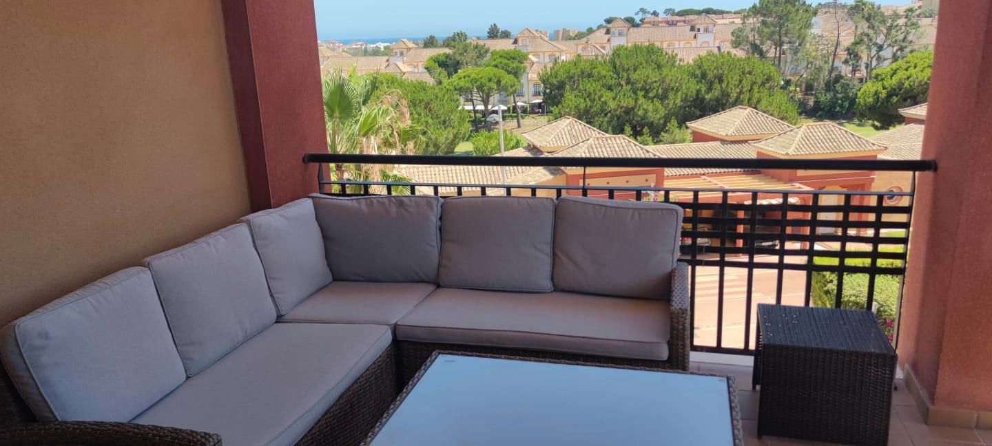 Terrassa de Apartament de lloguer en Islantilla amb Aire condicionat, Terrassa i Moblat