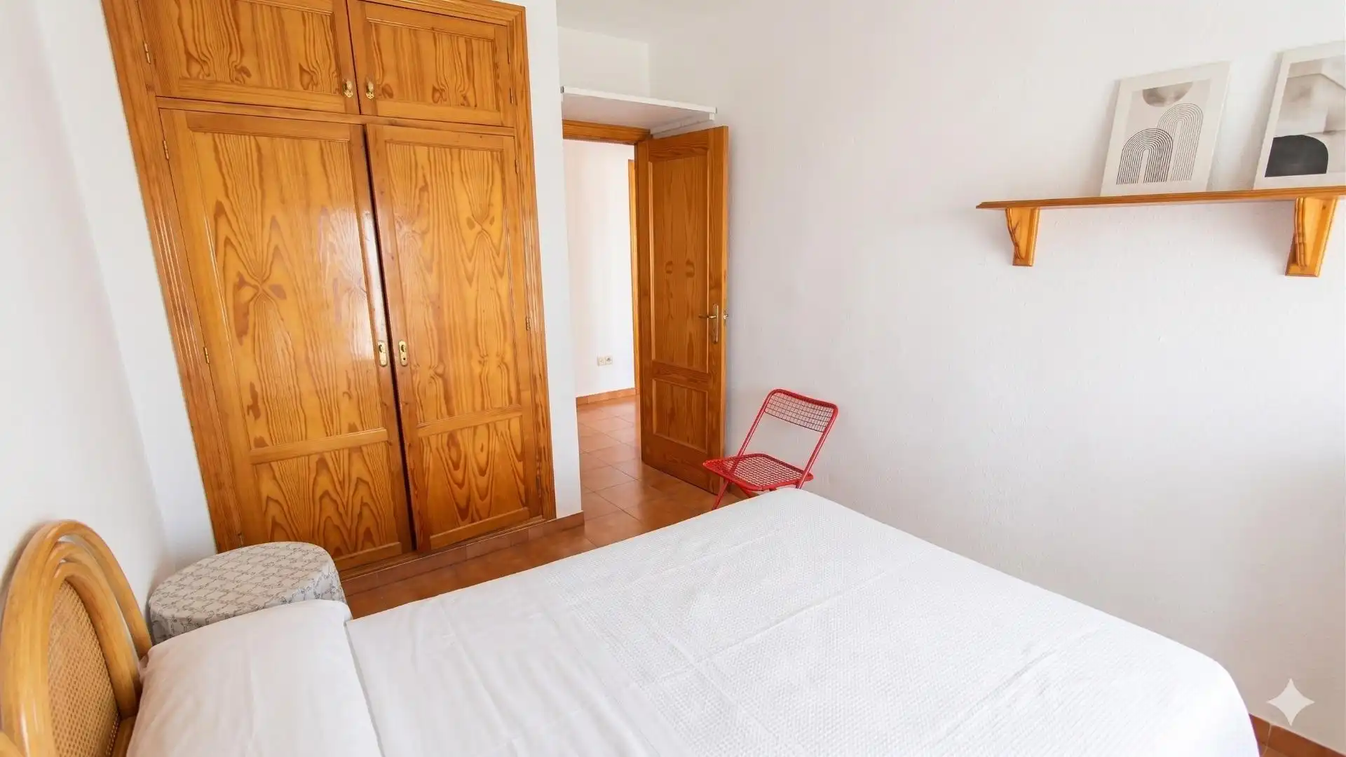 Bedroom of Flat for rent in Granada  with Heating, Furnished and Balcony