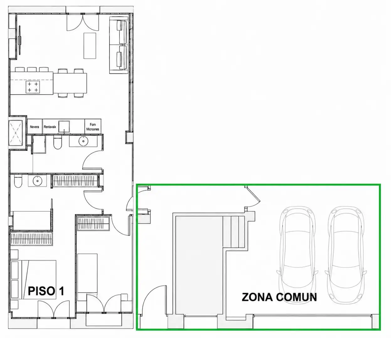 Bajo con terraza en venta en Hostal, imagen 2