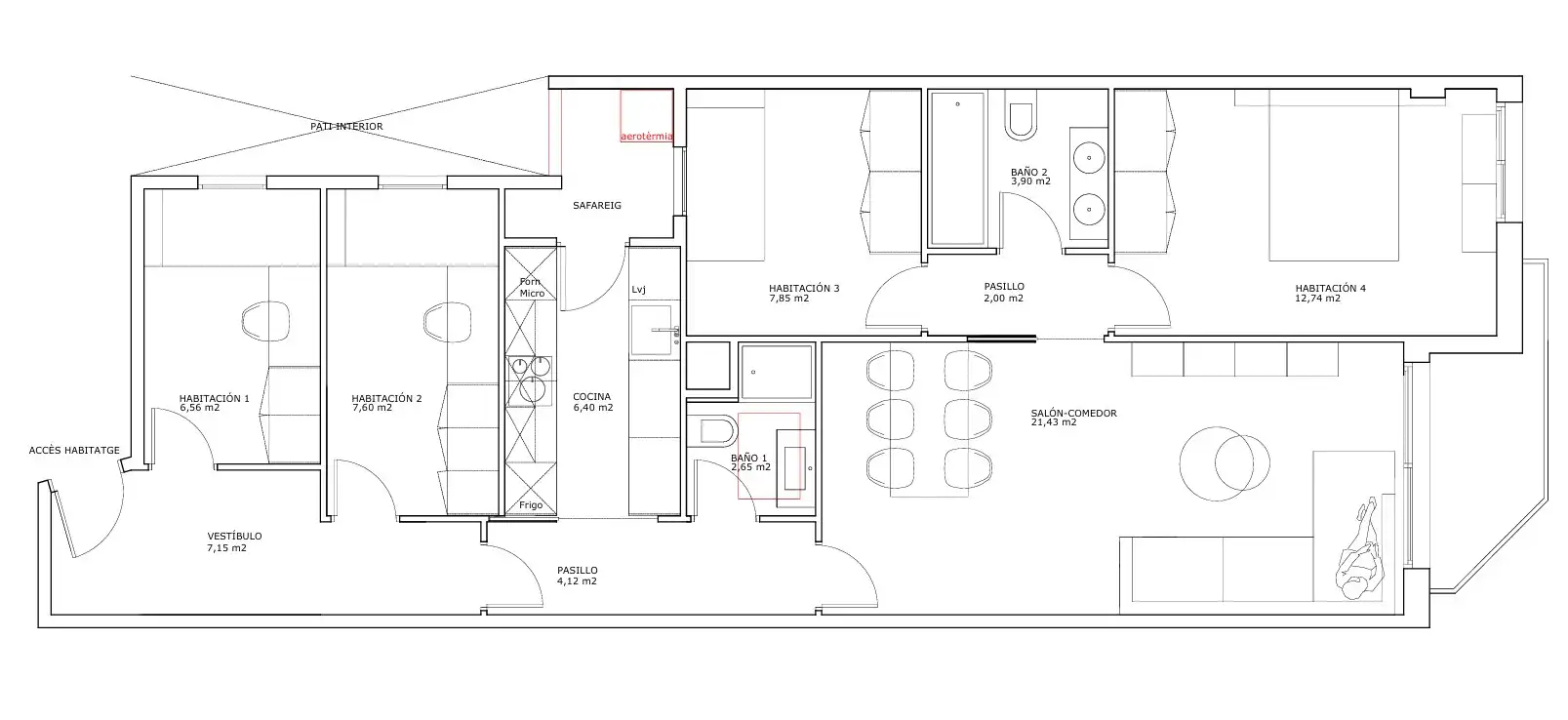 Appartement avec terrasse à vendre à Carrer d'Aragó, imagen 5