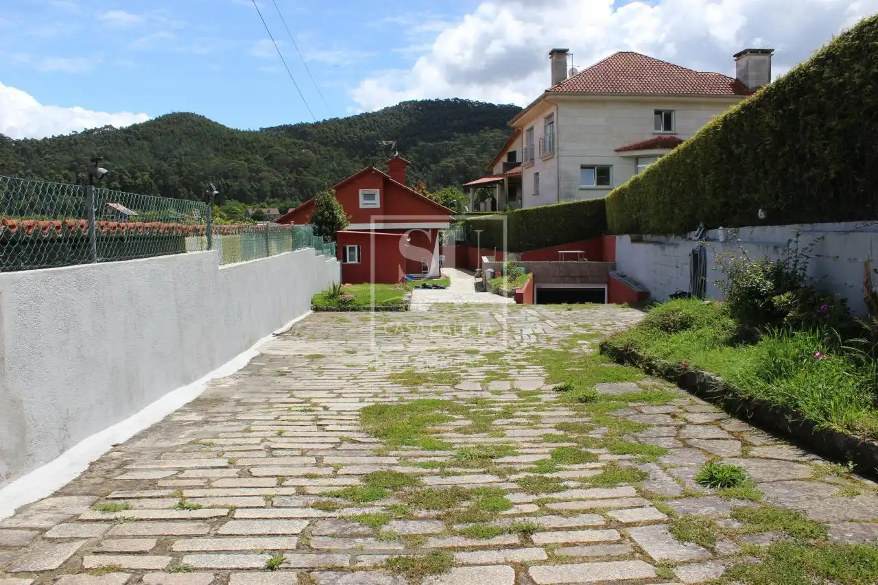 Außenansicht von Haus oder Chalet zum Verkauf in Baiona mit Heizung, Privatgarten und Terrasse