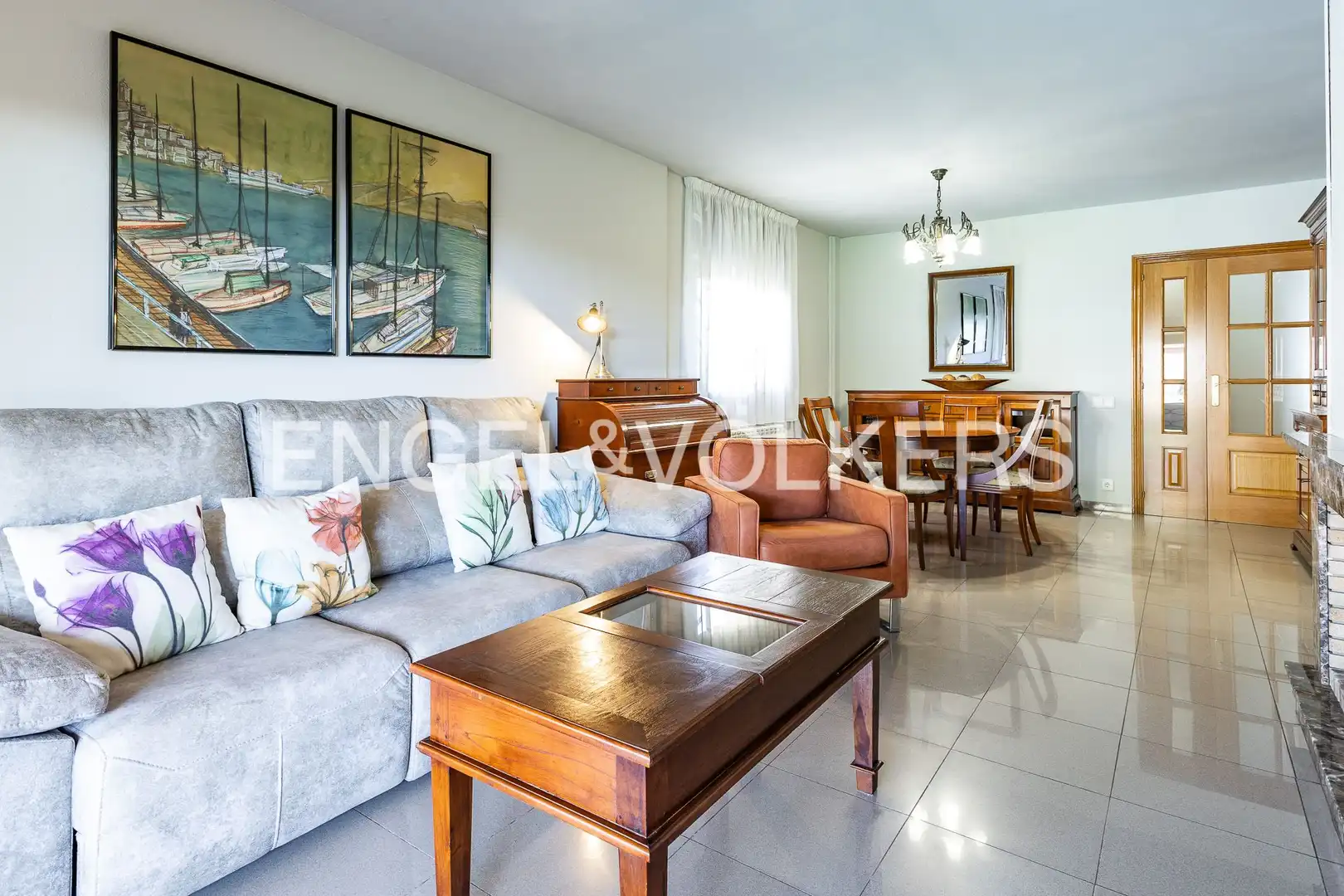 Sala de estar de Casa o chalet de alquiler en Sant Vicenç de Montalt con Calefacción, Jardín privado y Piscina