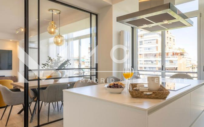 Kitchen of Flat for sale in  Madrid Capital  with Air Conditioner