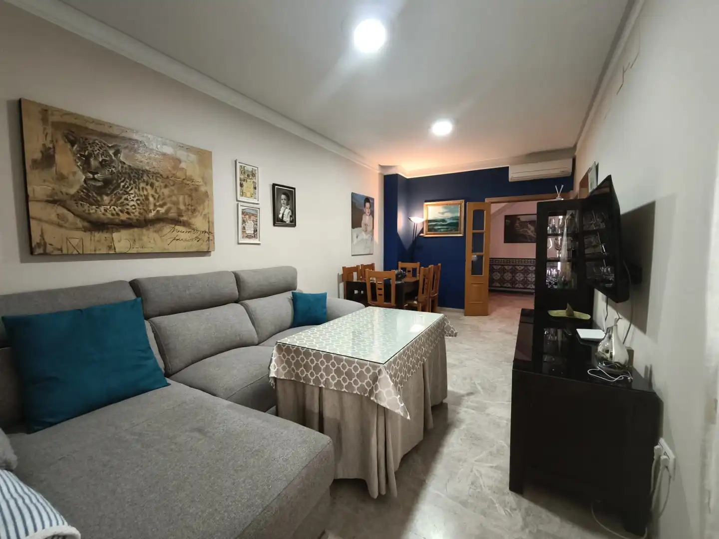 Sala de estar de Casa o chalet en venta en Mairena del Alcor con Aire acondicionado y Balcón