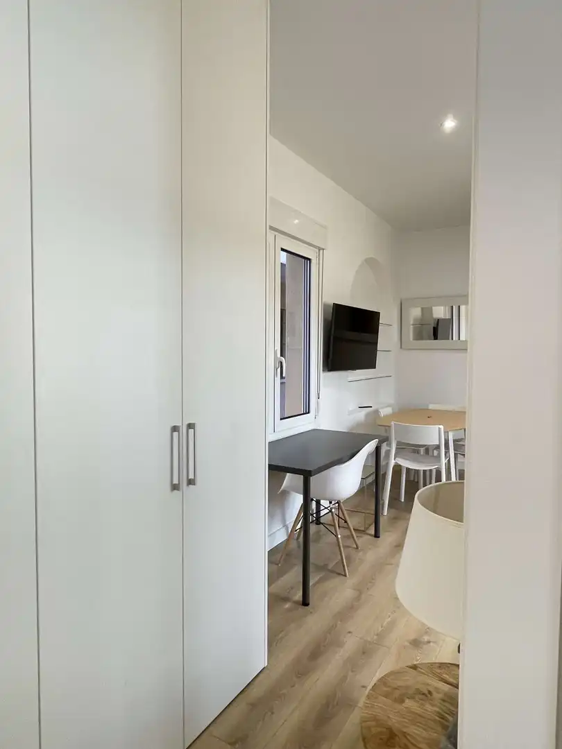 Dining room of Study for share in Madrid  with Air Conditioner, Terrace and Furnished