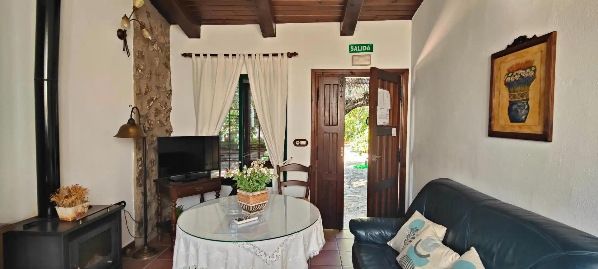 Sala de estar de Finca rústica en venta en La Lapa con Aire acondicionado, Jardín privado y Terraza