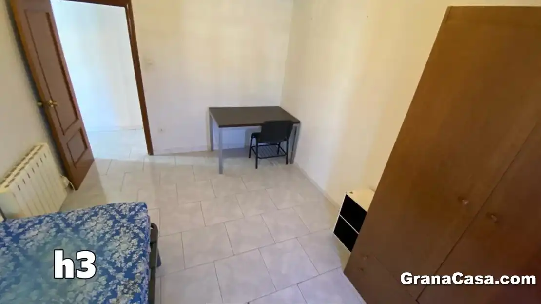 Schlafzimmer von Wohnung zur untervermieten in Granada mit Klimaanlage, Heizung und Möbliert