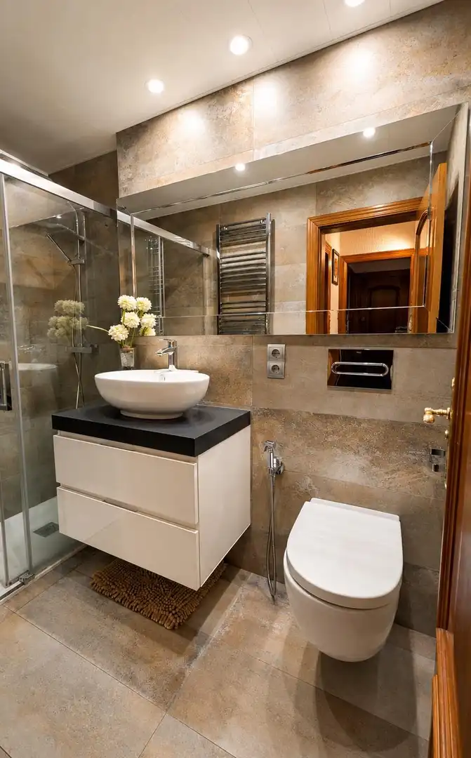 Baño de Piso de alquiler en Cerdanyola del Vallès con Calefacción, Amueblado y Balcón