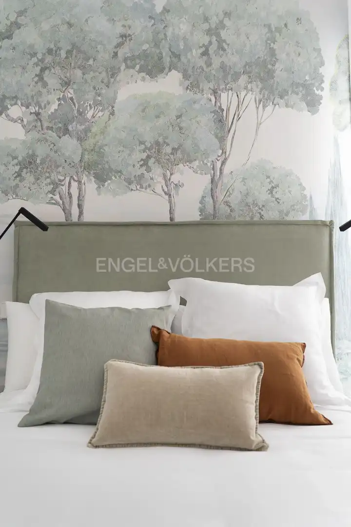 Schlafzimmer von Wohnung zur Miete in Madrid mit Klimaanlage, Heizung und Möbliert