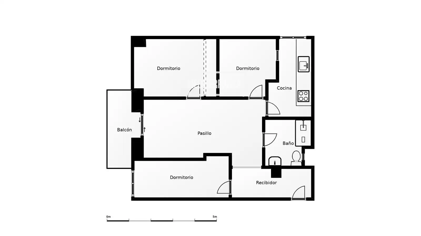 Wohnung zum Verkauf in Gandia mit Klimaanlage, Heizung und Terrasse