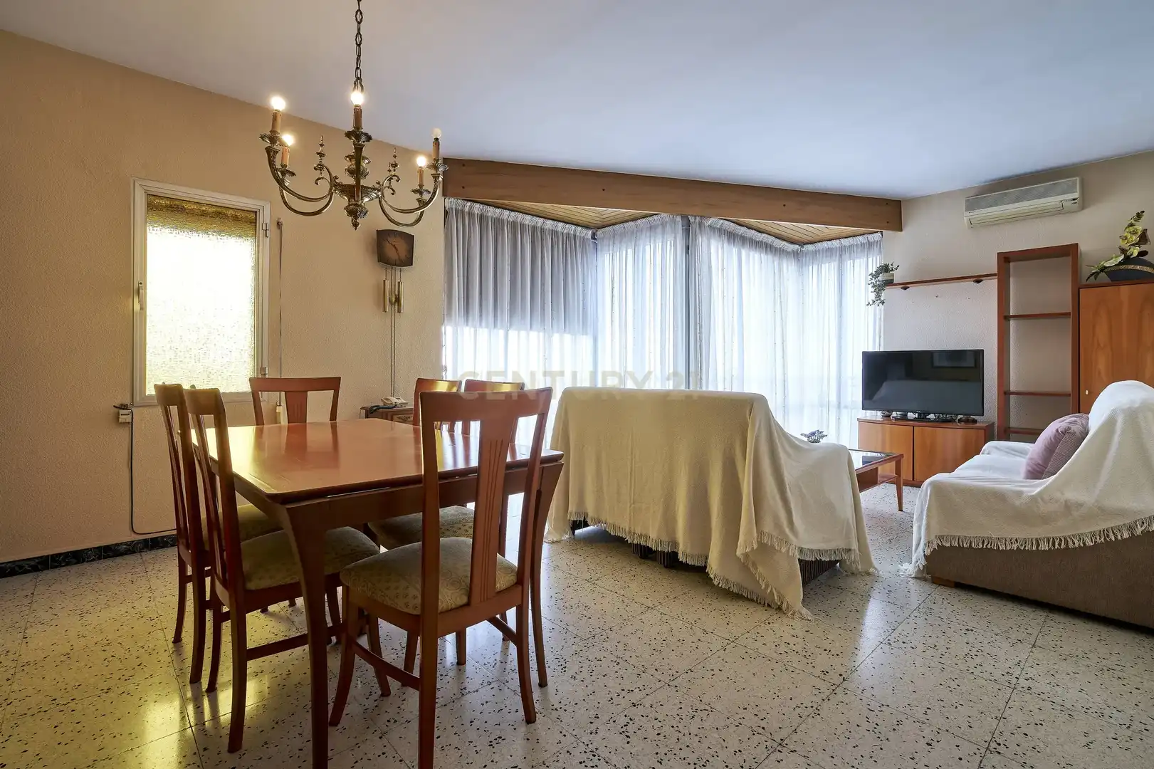 Sala d'estar de Apartament en venda en La Ràpita amb Aire condicionat, Traster i Moblat