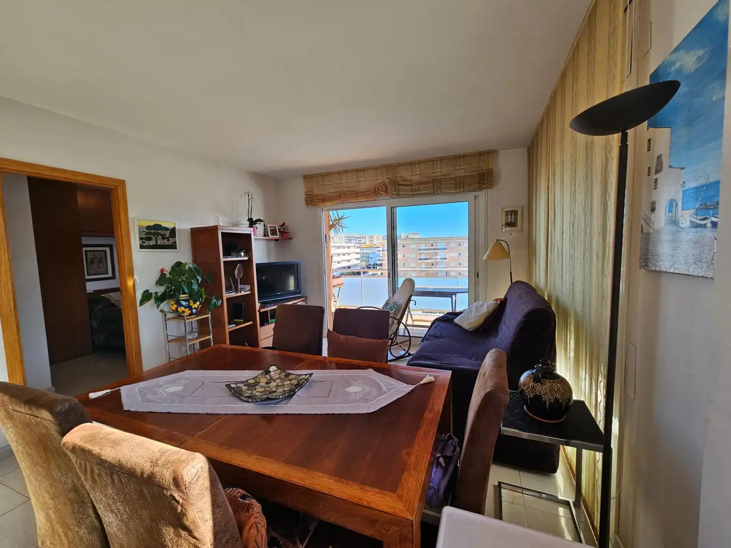 Sala d'estar de Àtic en venda en Calonge i Sant Antoni amb Calefacció i Balcó