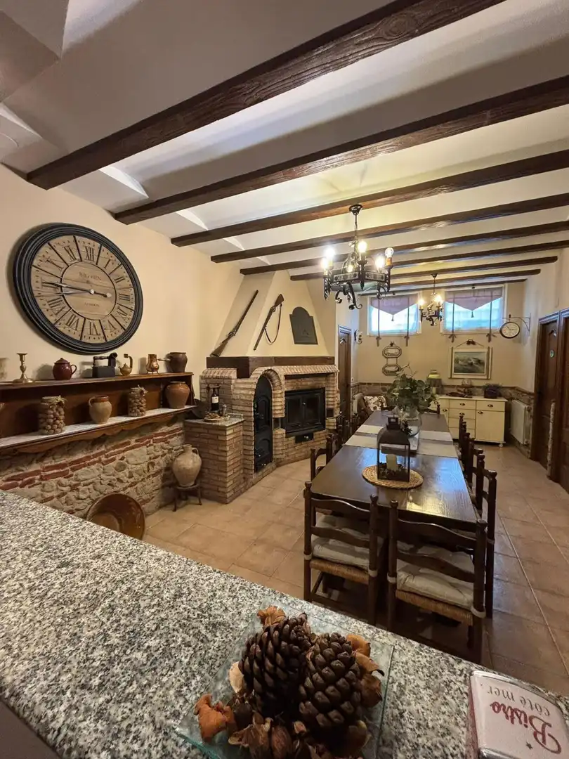 Comedor de Ático en venta en Villamediana de Iregua con Jardín privado, Parquet y Piscina