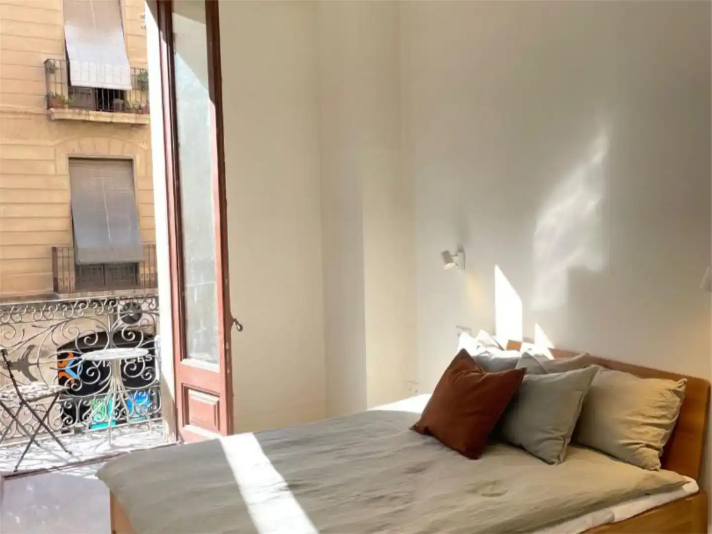 Schlafzimmer von Wohnung zur untervermieten in Reus mit Klimaanlage, Möbliert und Balkon