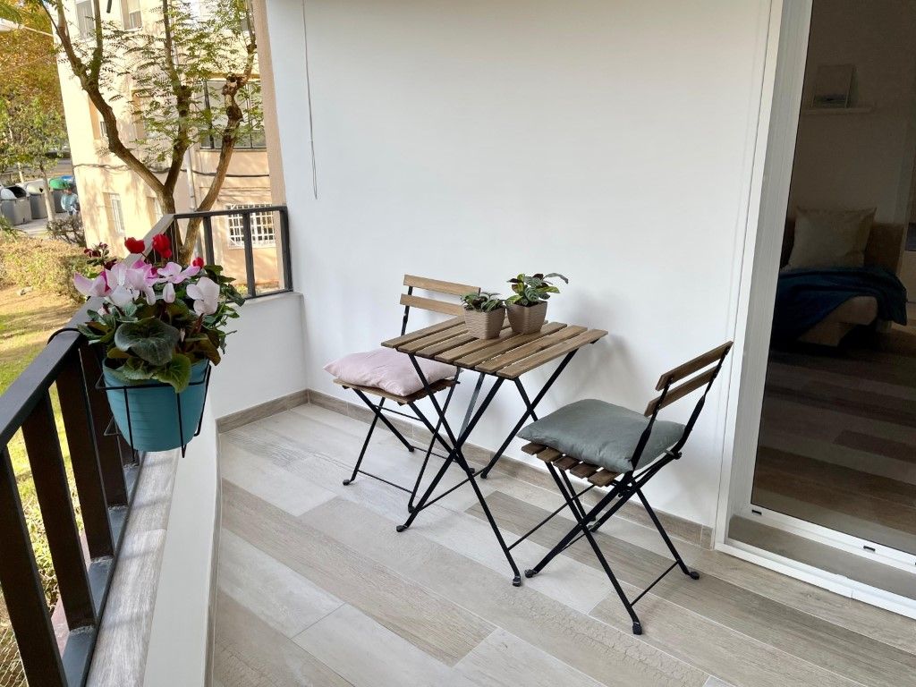Balcony of Flat to rent in Vilanova i la Geltrú  with Air Conditioner, Furnished and Washing machine