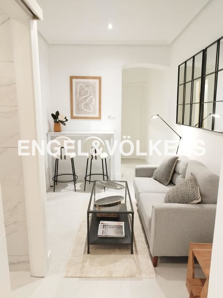 Living room of Apartment to rent in  Madrid Capital  with Heating and Furnished