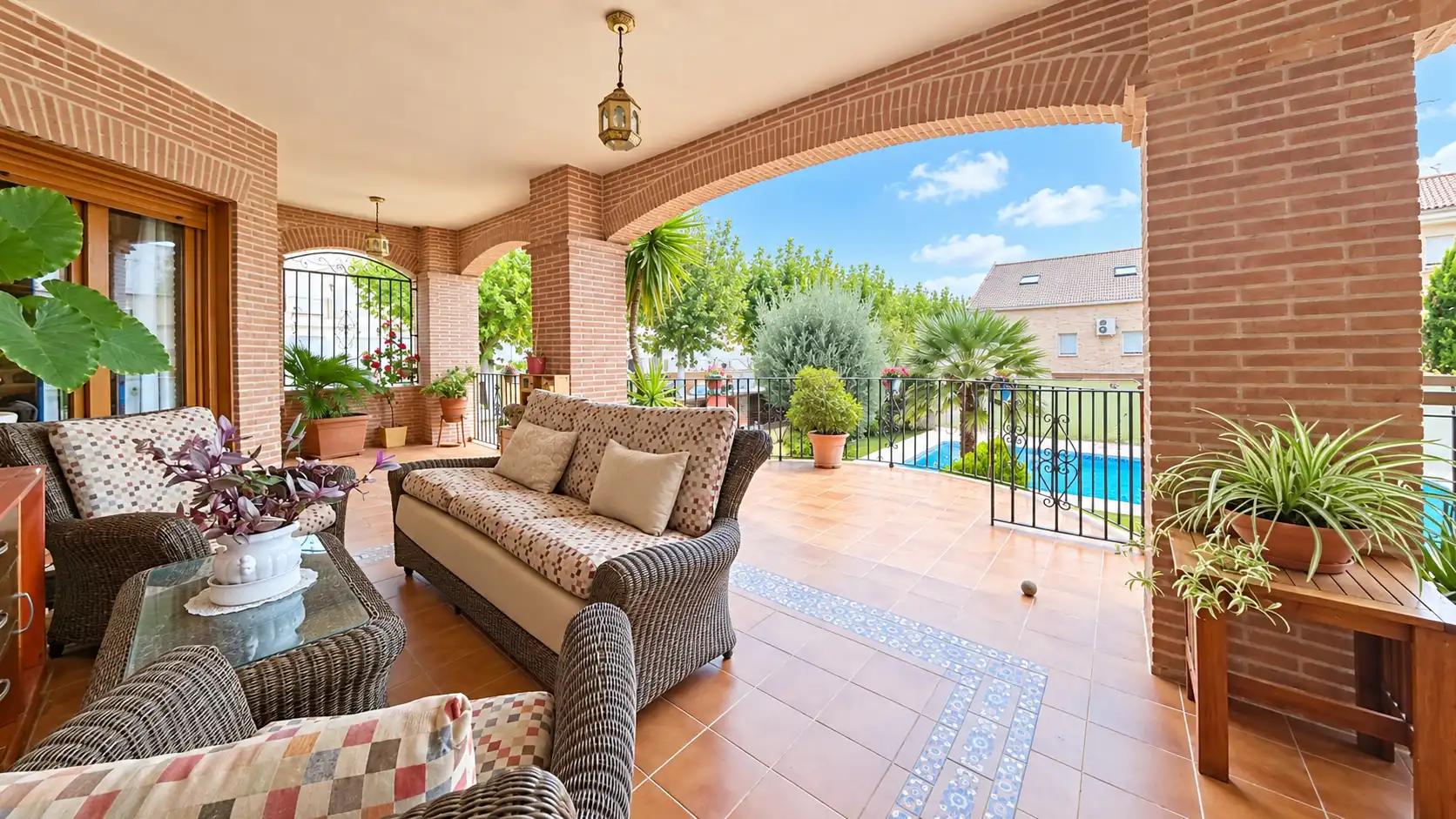 Terraza de Casa o chalet en venta en Pepino con Aire acondicionado, Calefacción y Jardín privado