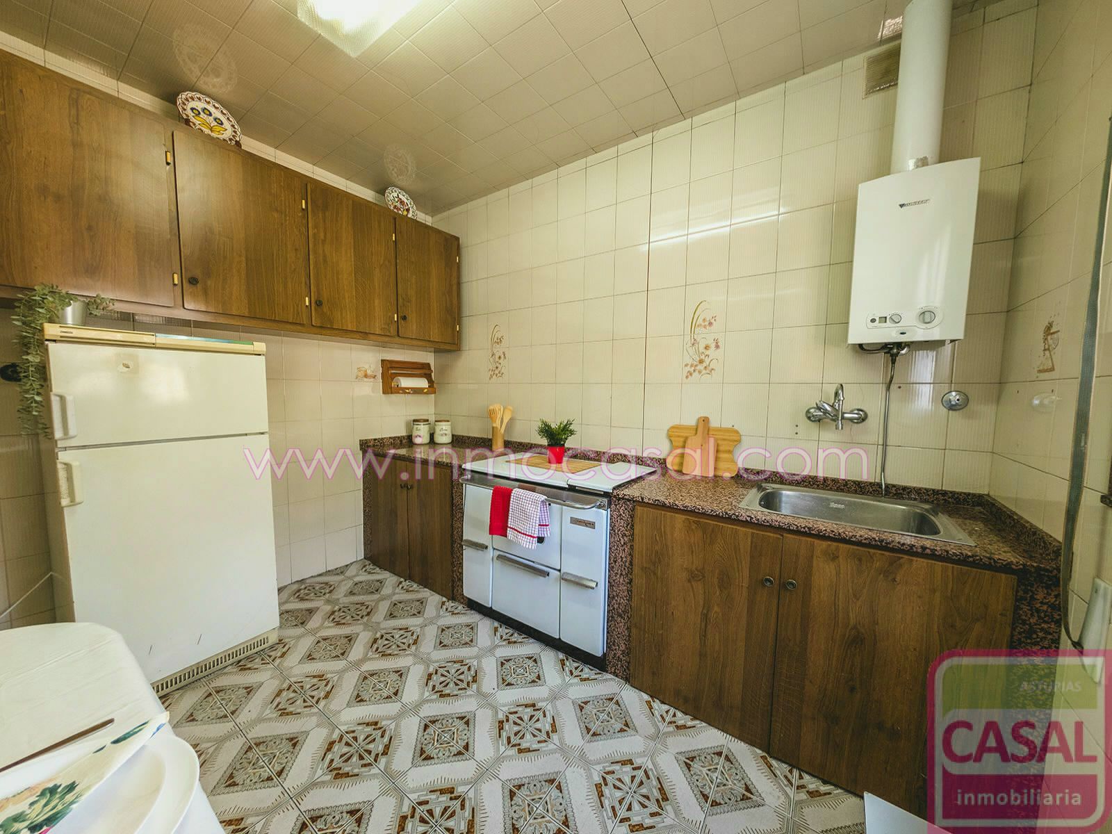 Kitchen of House or chalet for sale in Langreo  with Heating, Terrace and Storage room