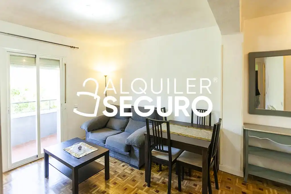 Sala de estar de Piso de alquiler en Madrid con Calefacción, Terraza y Amueblado