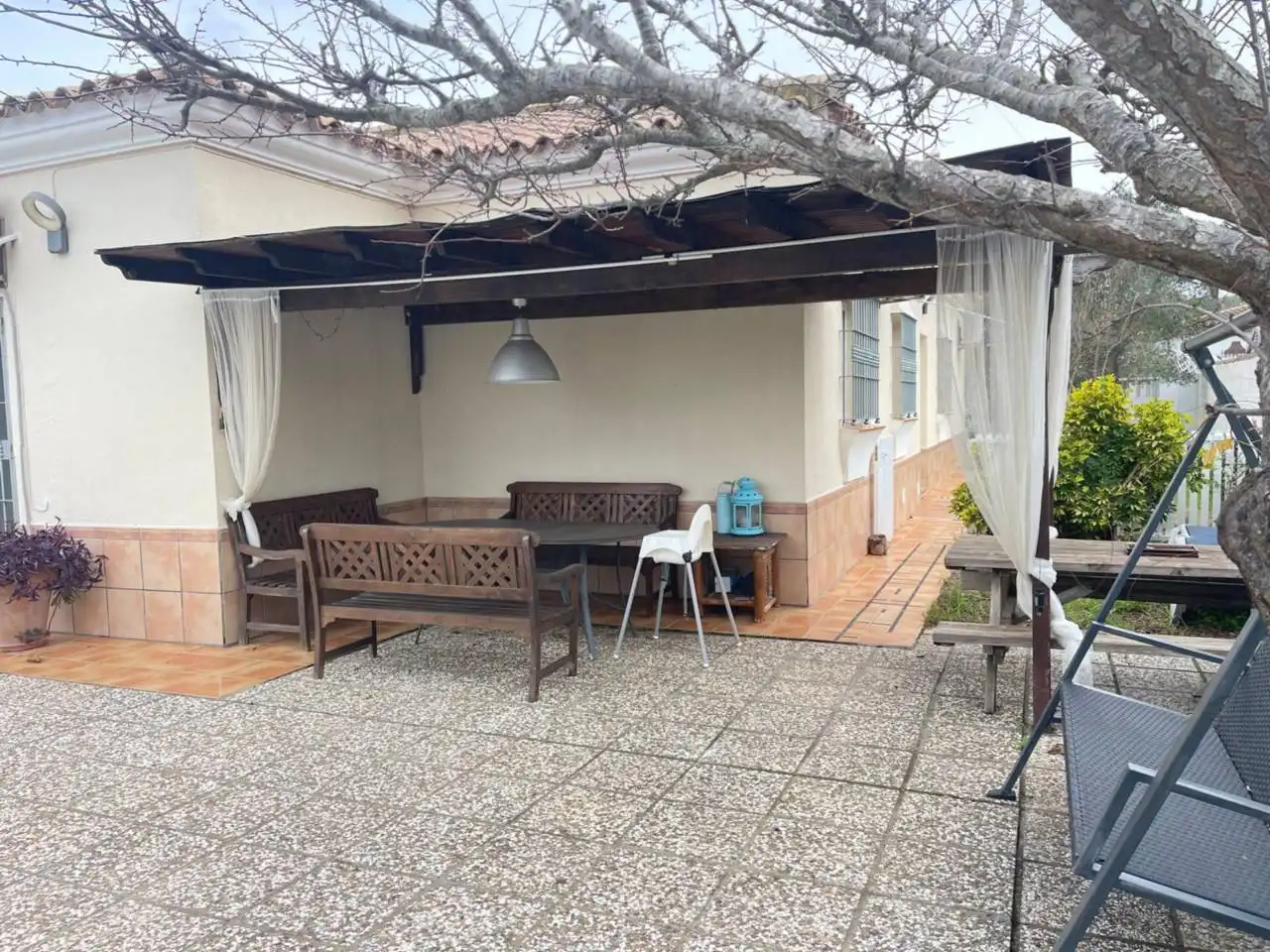 Terrassa de Casa o xalet en venda en Chiclana de la Frontera amb Aire condicionat, Jardí privat i Piscina