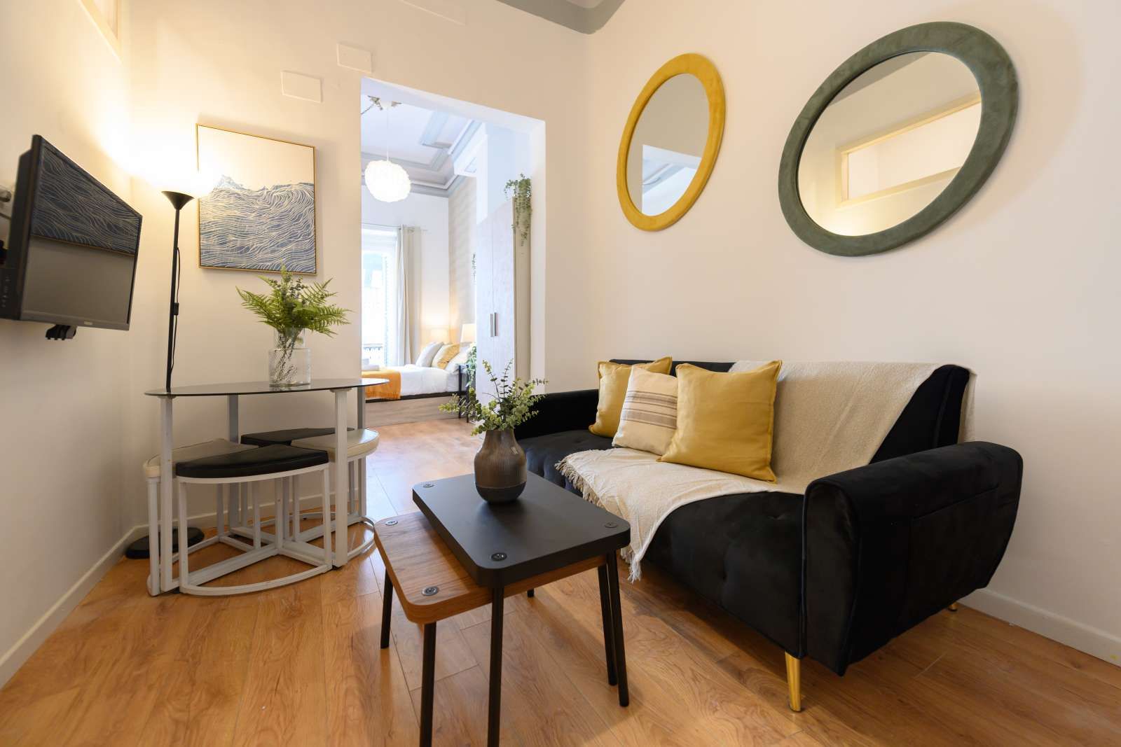 Sala d'estar de Apartament per a compartir en  Madrid Capital amb Aire condicionat i Terrassa