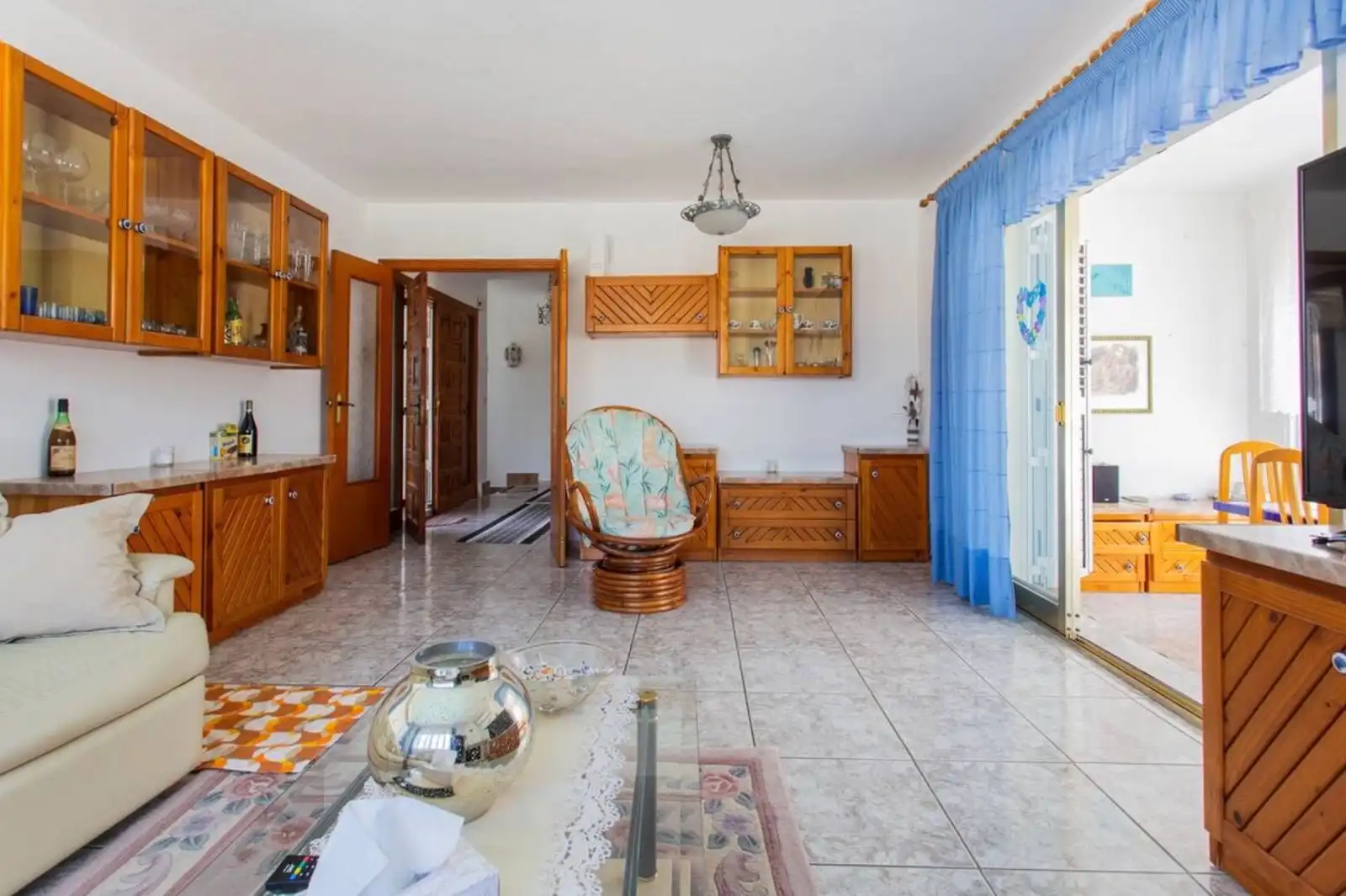 Sala d'estar de Casa o xalet de lloguer en La Manga del Mar Menor amb Aire condicionat, Calefacció i Jardí privat