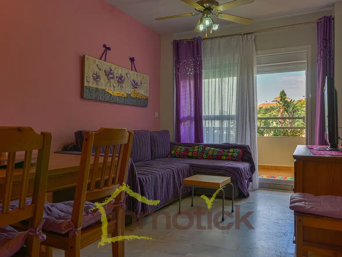 Schlafzimmer von Wohnung zur Miete in El Portil mit Möbliert