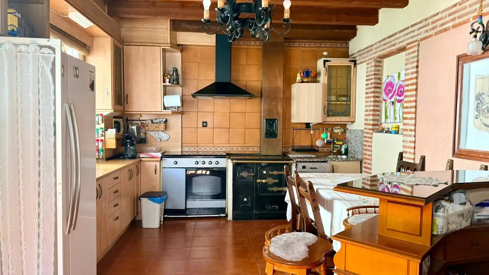 Cuina de Casa o xalet en venda en Zarzuela del Pinar amb Calefacció i Moblat