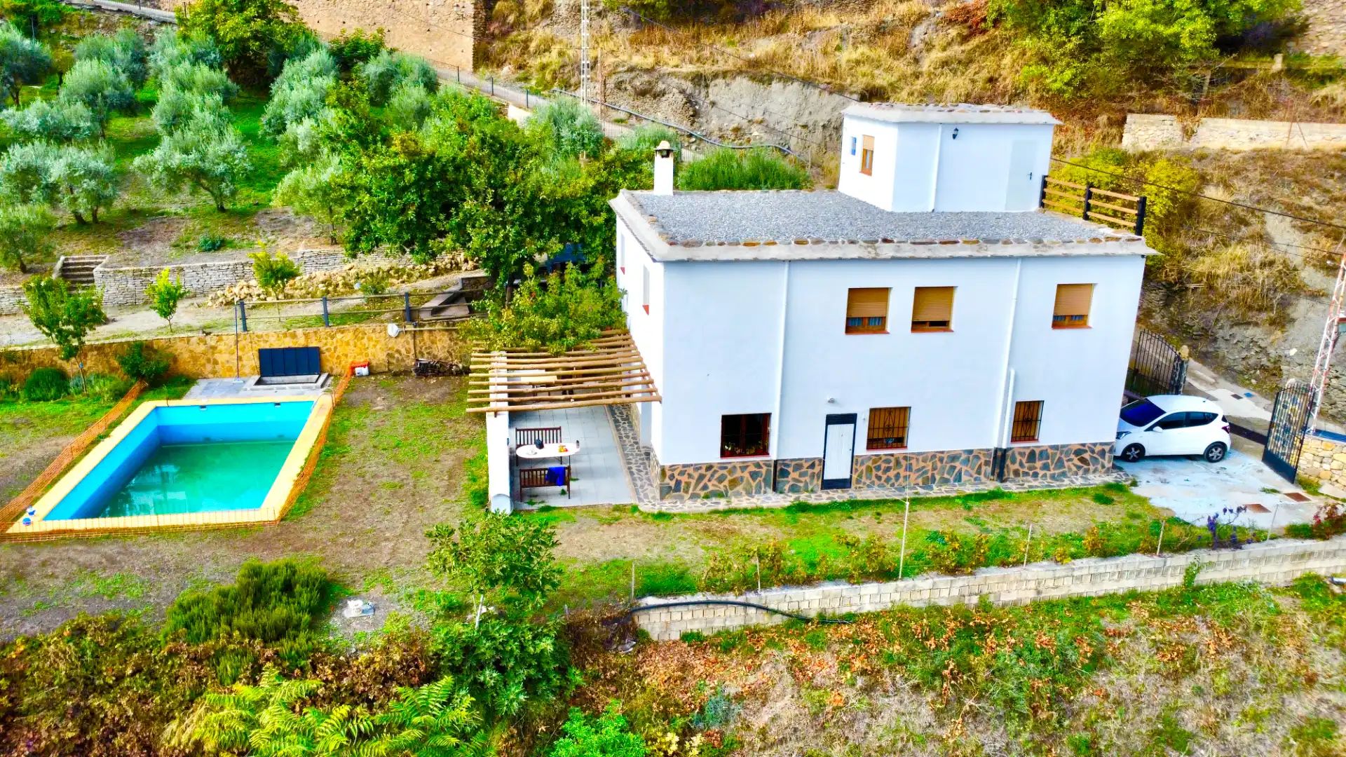 Vista exterior de Casa o chalet en venta en Bérchules con Calefacción, Jardín privado y Terraza